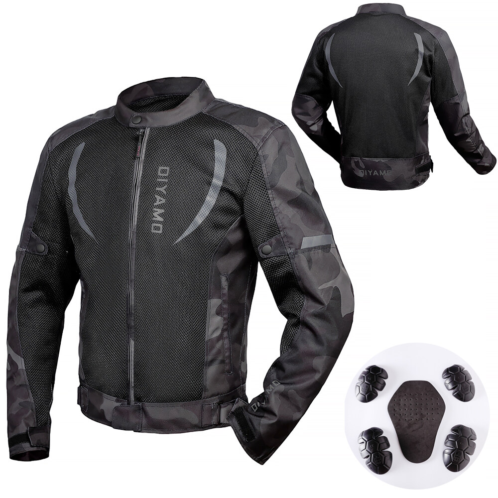 2021 Summer Breathable Motorcycle Jacket Men Riding Jacket Body Armor Motocross Jackets Body Armor Vest Riding Vest Casual Racing Clothes Unisex S-3XL