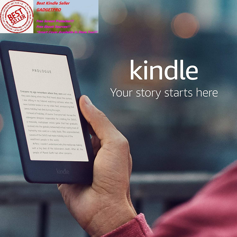 (GADGETPRO CNY Big Sale!! Free Screen Protector, Free Upgrade to 8GB, US set) 2019 Kindle Basic - 167ppi, Now with a Built-in Front Light - Black - With Special Offers (Not Paperwhite 2018/2019) / Kin