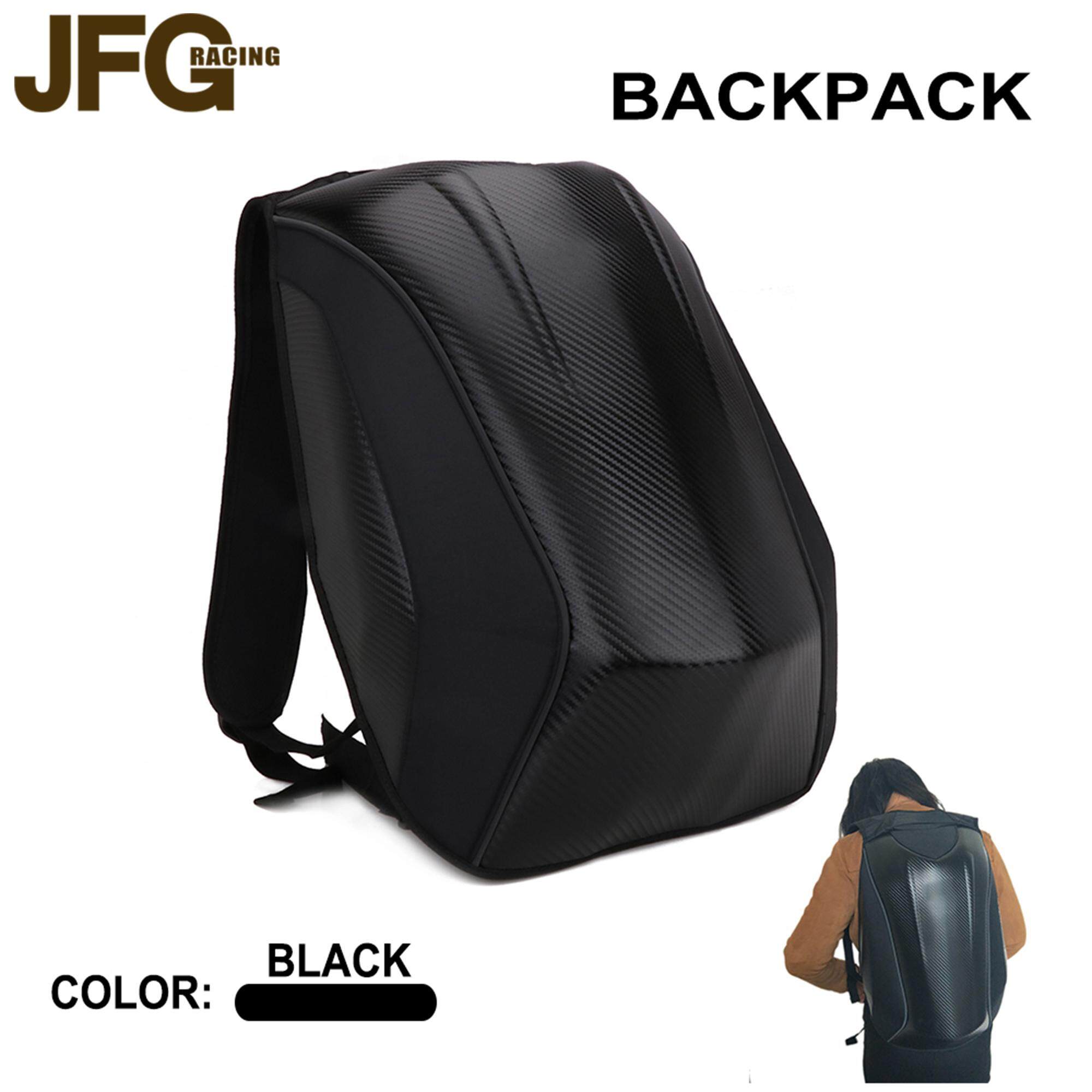JFG racing Universal Motorcycle Riding Backpack Bag Waterproof Knight Hard Shell Helmet Men For KTM YAMAHA HONDA SUZUKI KAWASAKI R1 R6 Beat Wave TMX Click XRM110 Mio  Sight Sniper Nmax PCX YZF-R15 Sky