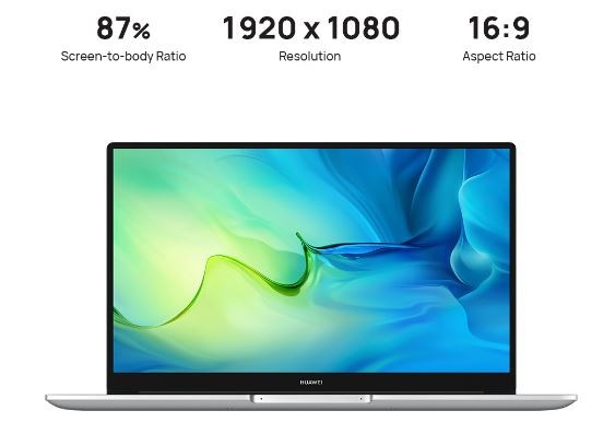 HUAWEI MateBook D15 Laptop 2021 | 11 Gen Intel i5 Core I 8GB RAM | 512GB SSD | Huawei Share | HUAWEI FullView Display
