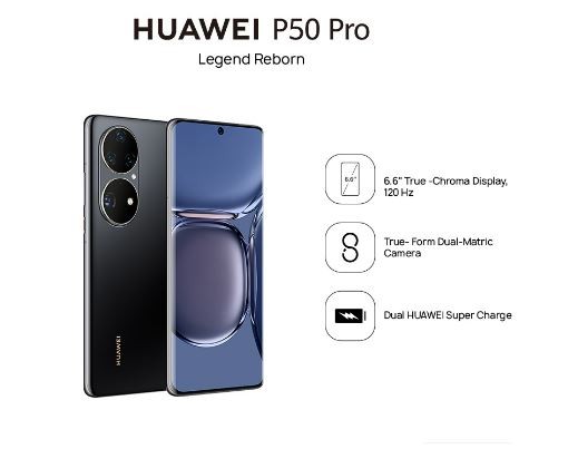 HUAWEI P50 Pro Smartphone | True-Form Dual-Matrix Camera | 6.6" True-Chroma Display, 120Hz | Dual HUAWEI SuperCharge
